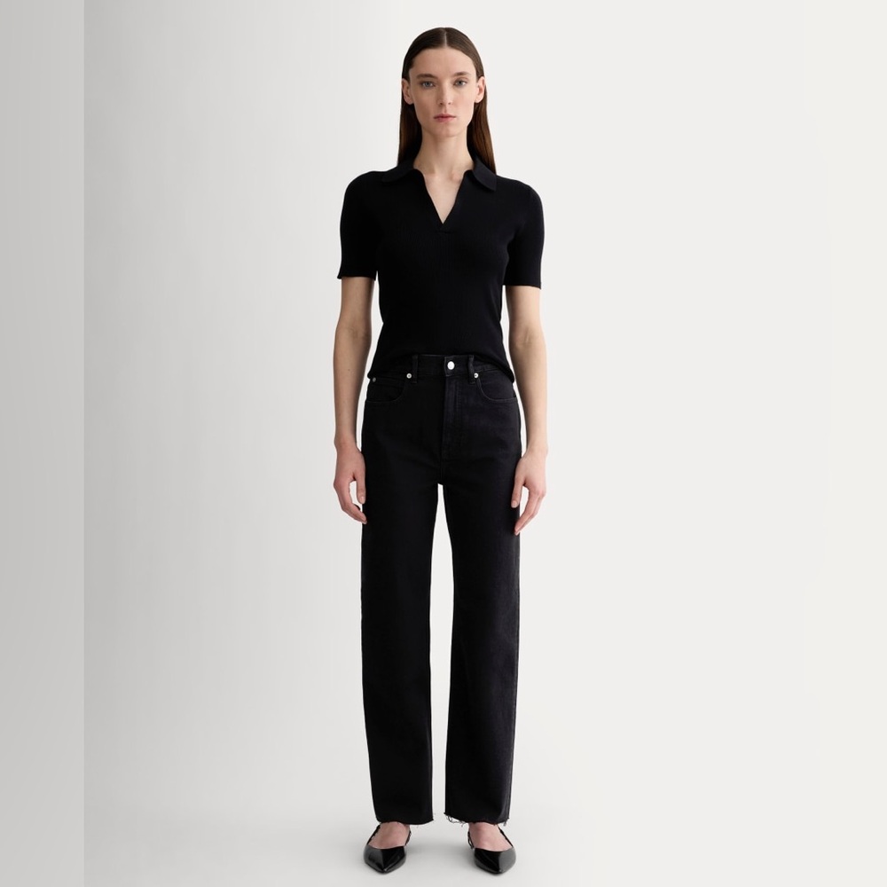 Everlane Way High Jean Coal Black 27 VGUC
